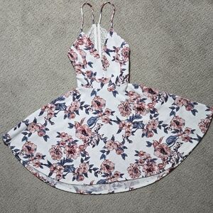 Iris Pink and Blue Floral Top